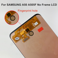 6.4 ''Super AMOLED do Samsung Galaxy A50 SM-A505FN/DS A505 wyświetlacz LCD z ekranem dotykowym Digitizer z ramką do Samsung A50 lcd 2